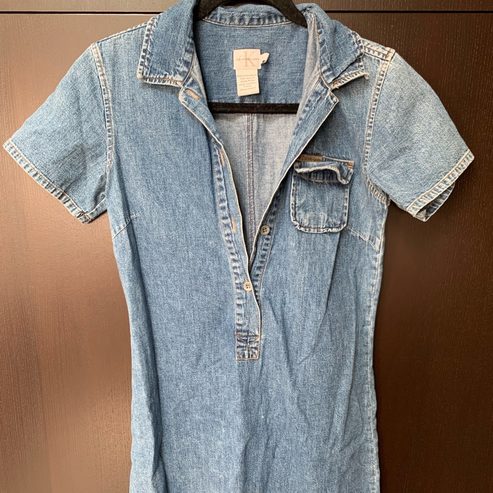 Calvin Klein vintage denim dress